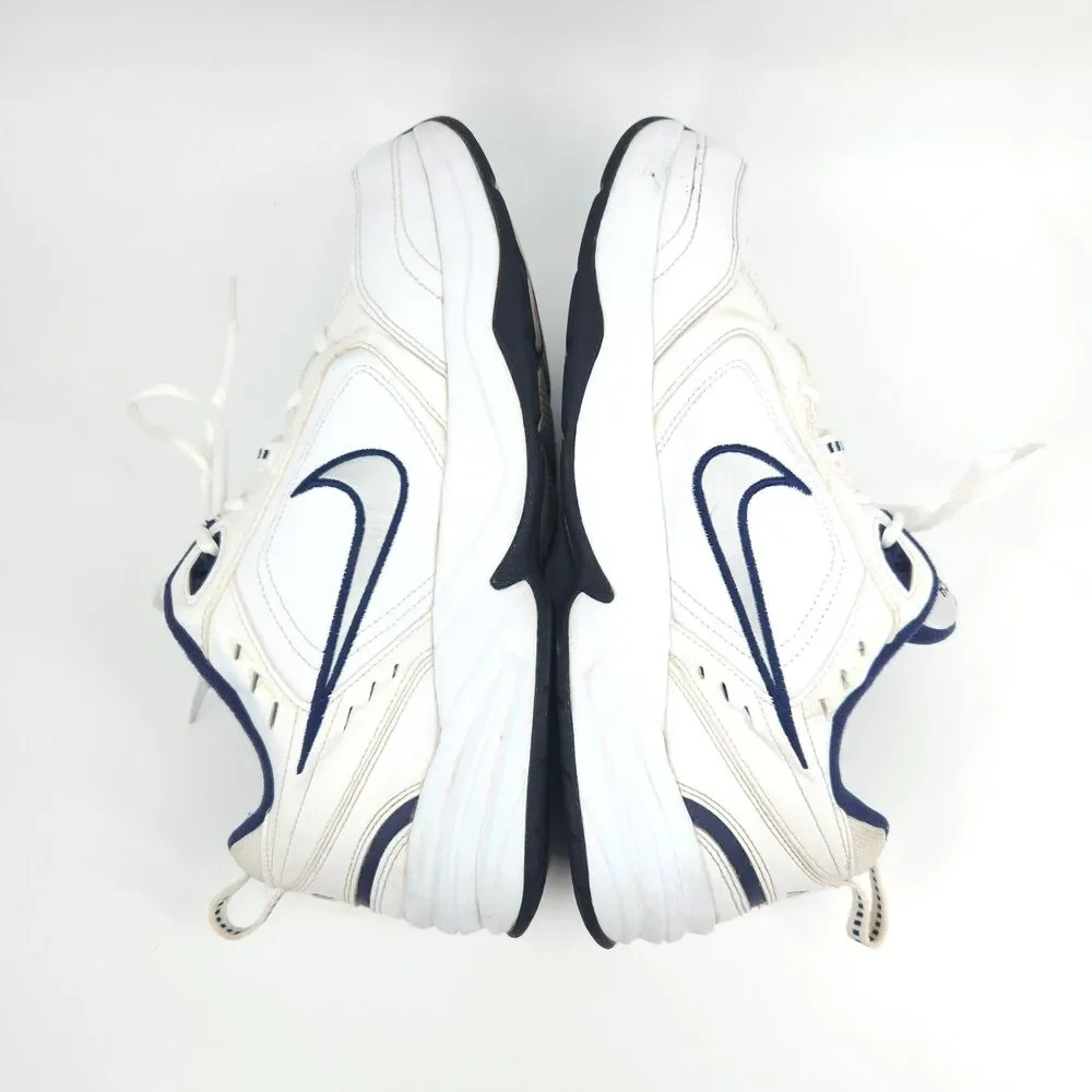 Nike Air Monarch IV Shoes Mens Size 12 White Blue Athletic Running